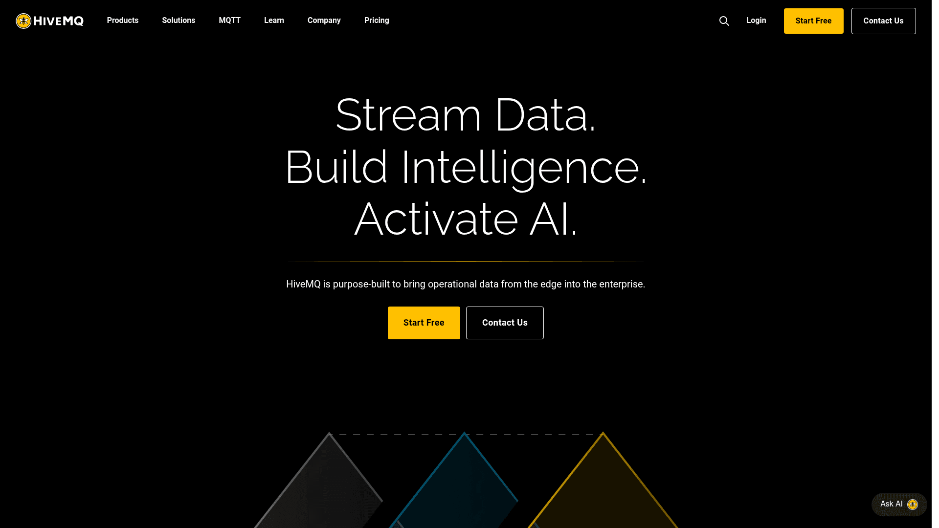 HiveMQ website screenshot