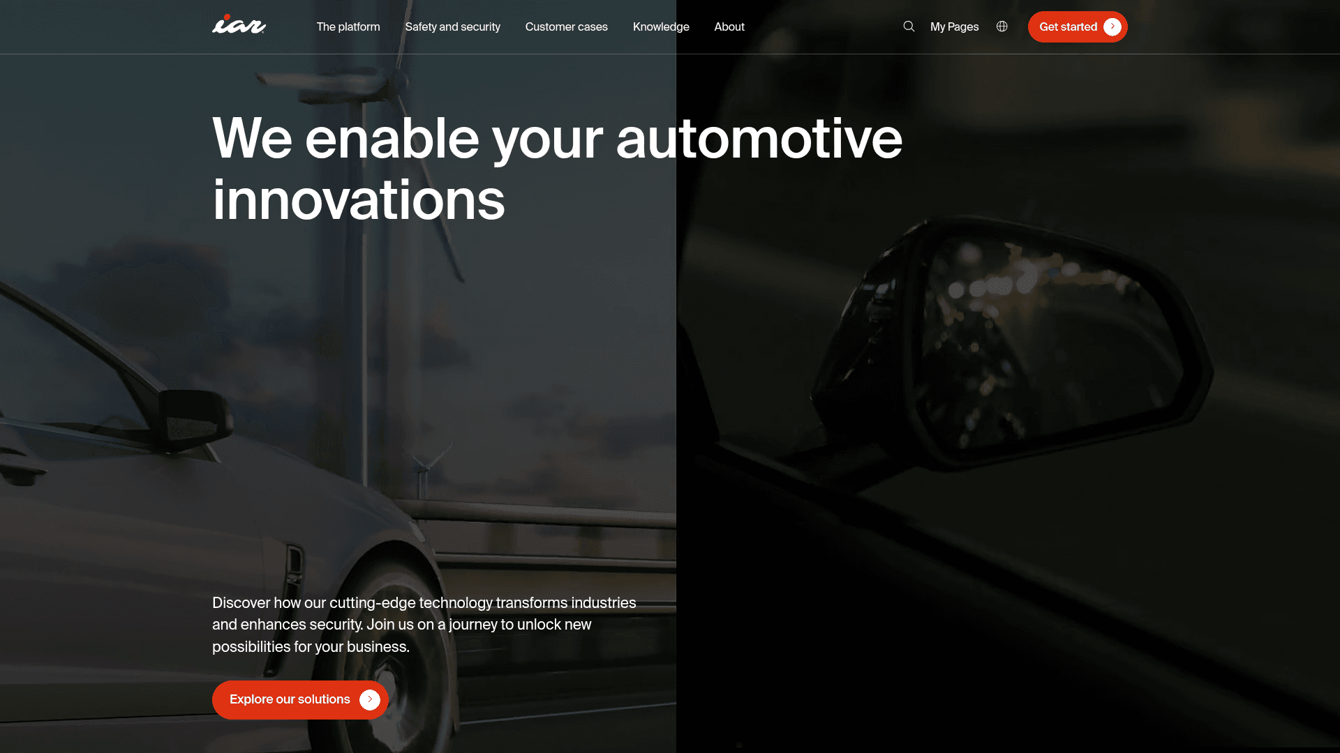 IAR Systems website screenshot