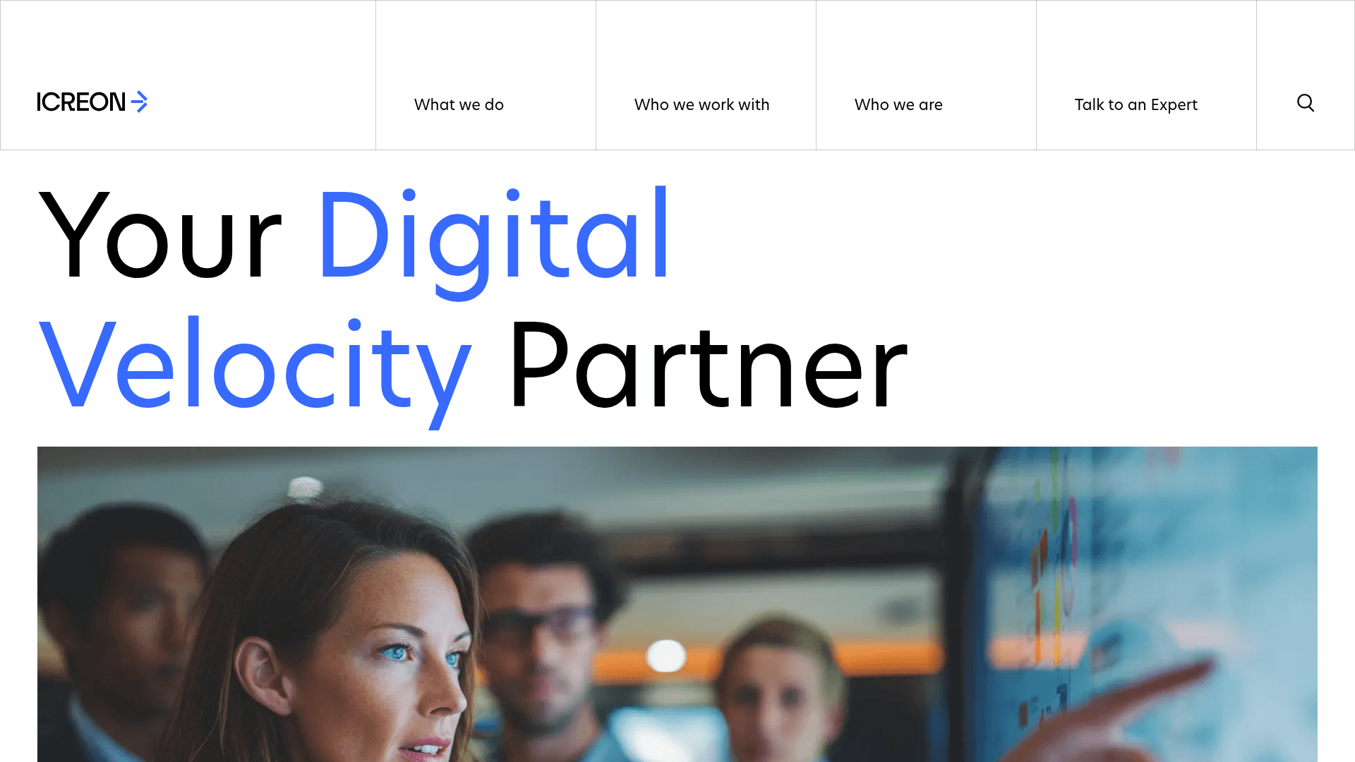 Icreon website screenshot