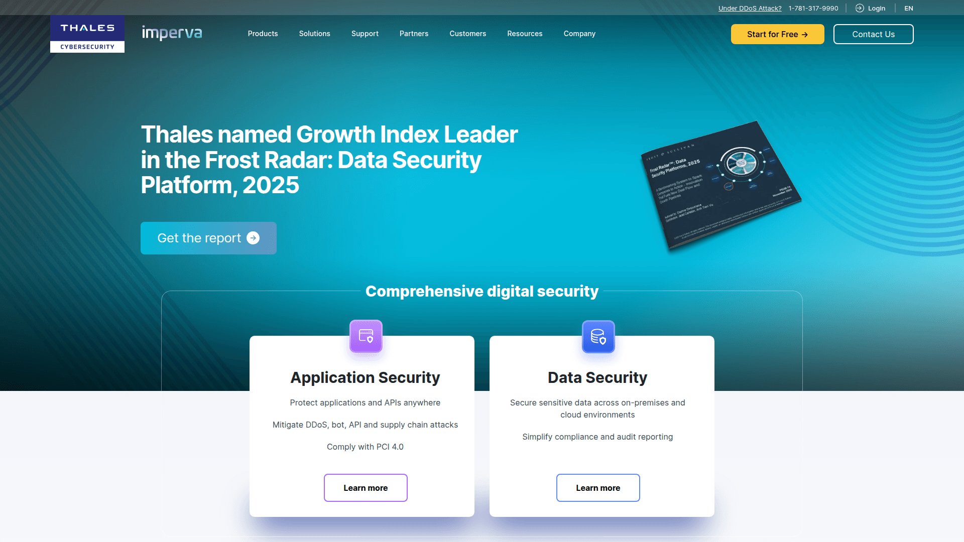 Imperva website screenshot