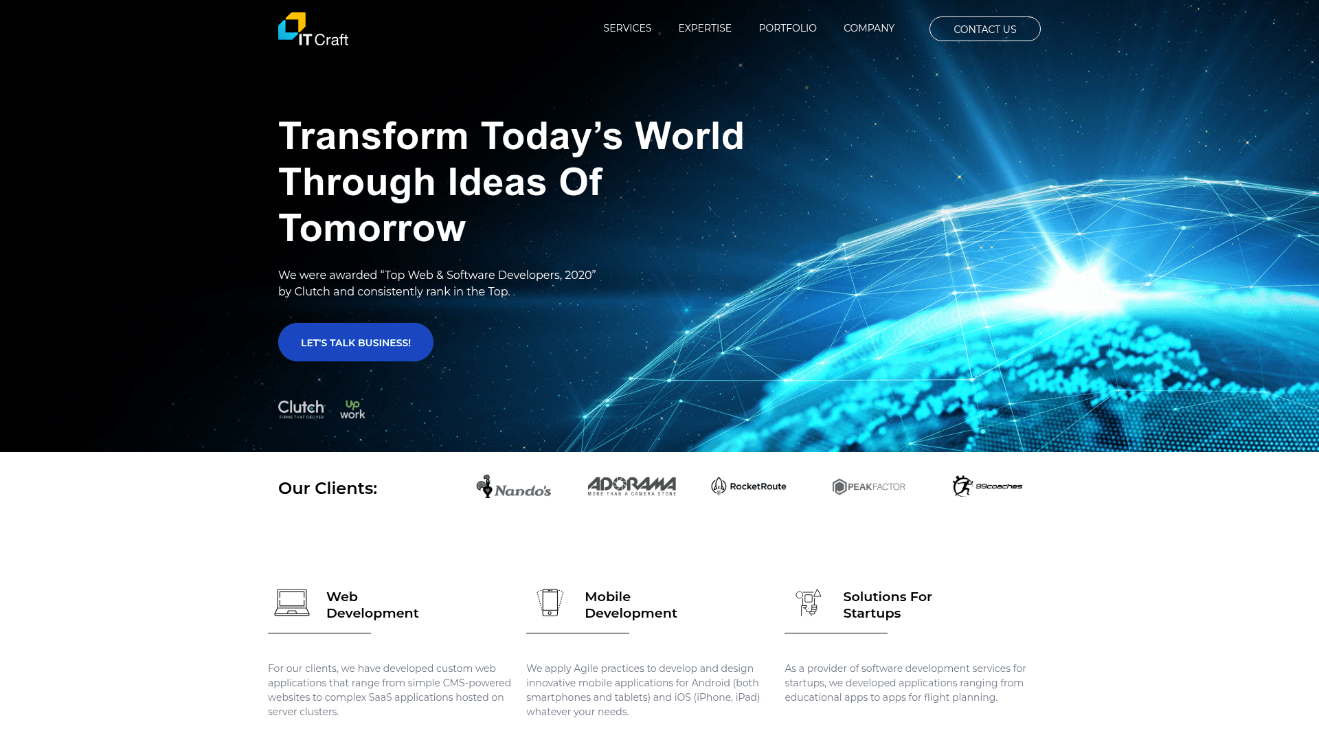 itCraft website screenshot