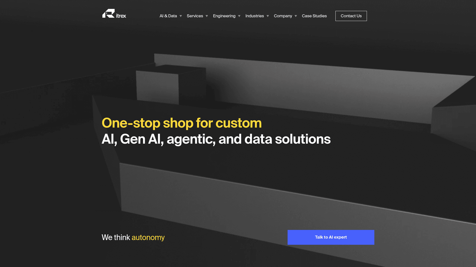 ITRex website screenshot