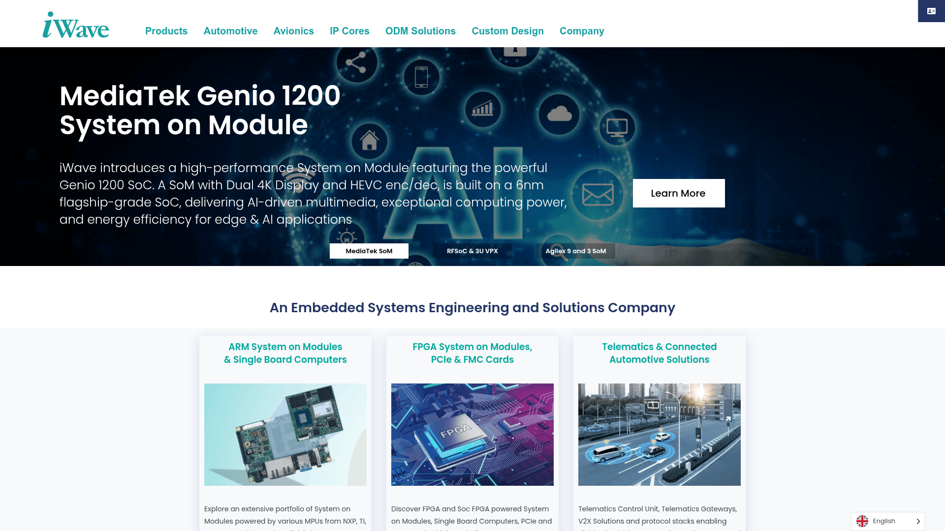 iWave Systems website screenshot