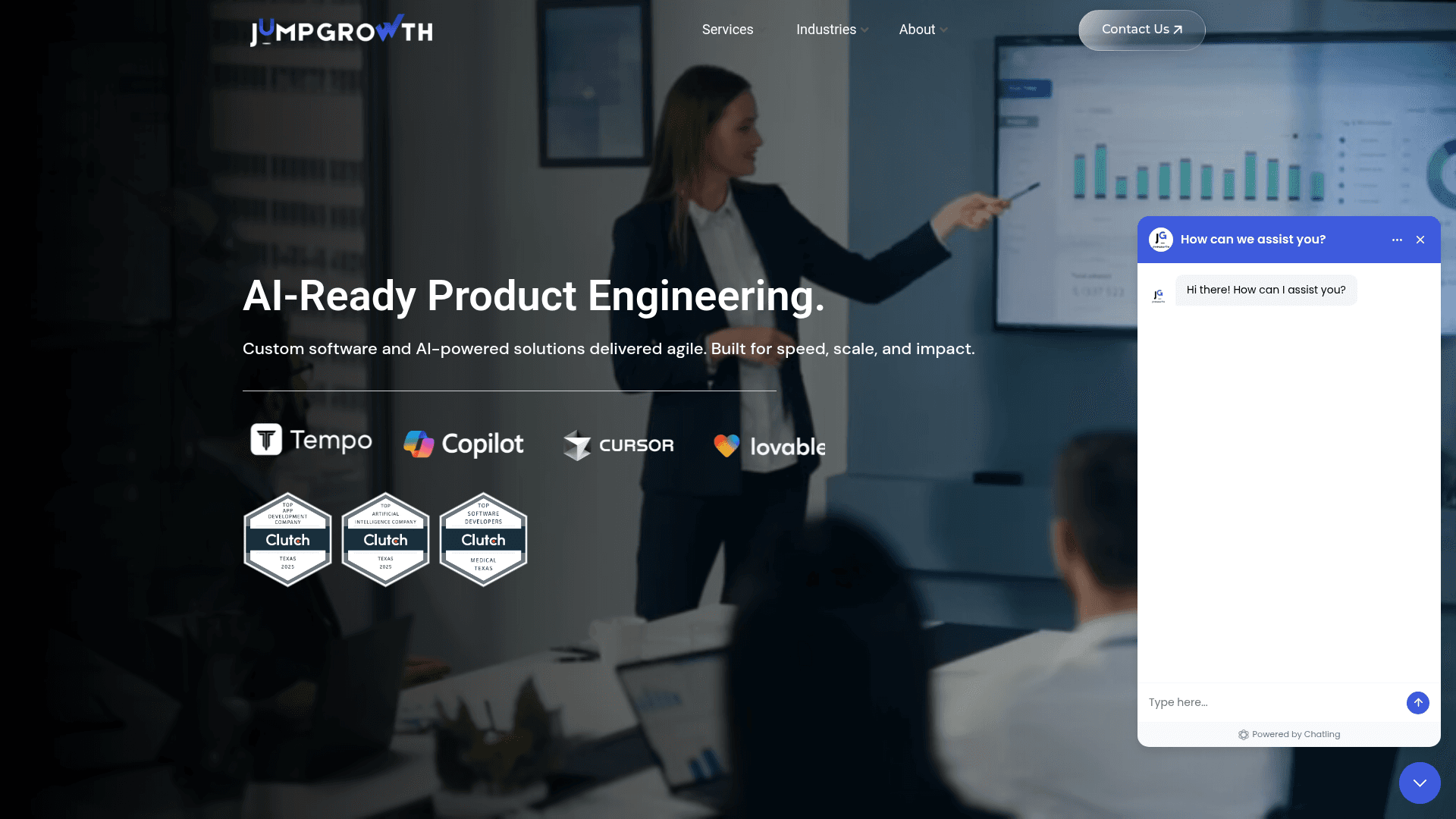 JumpGrowth website screenshot