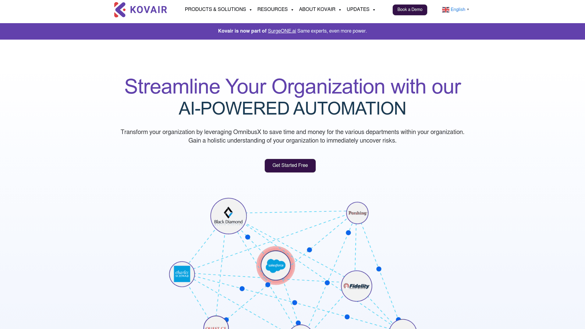 Kovair Software website screenshot