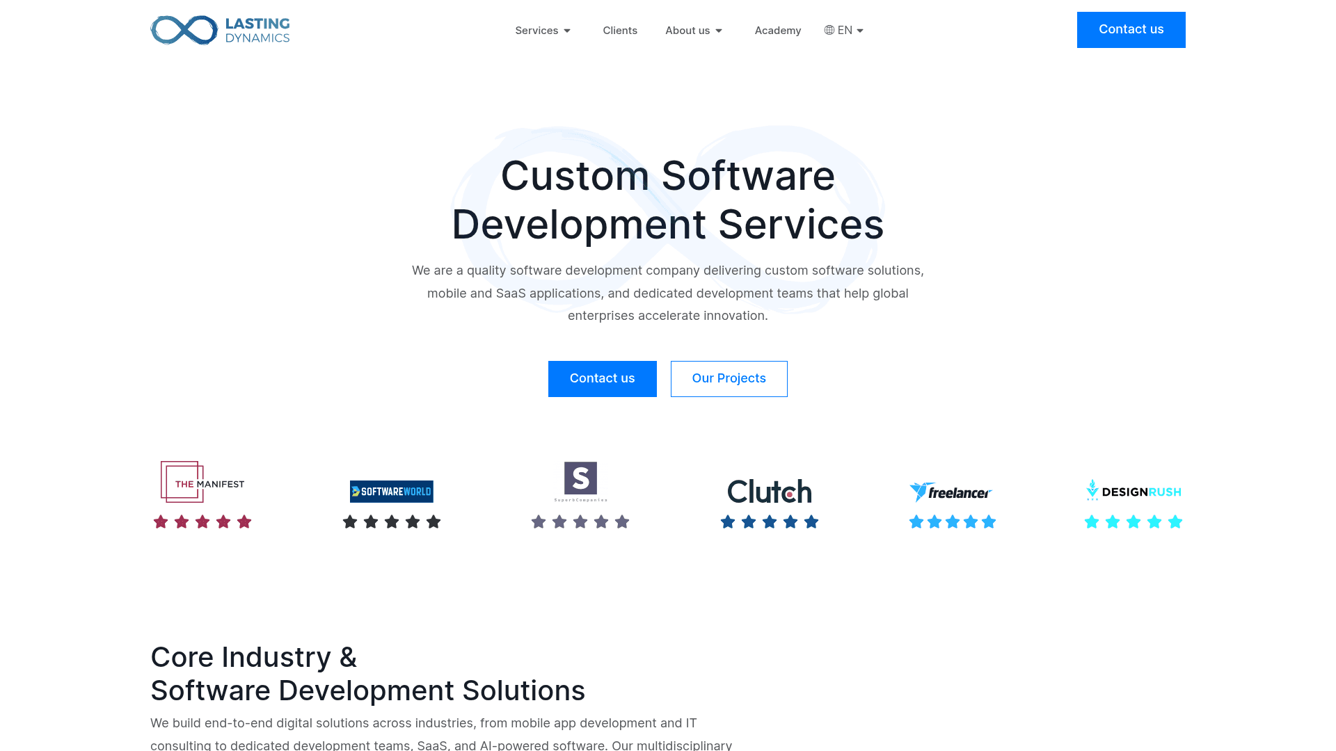 Lasting Dynamics website screenshot