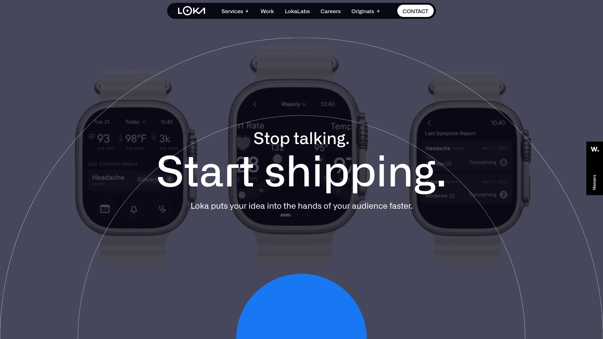 Loka website screenshot