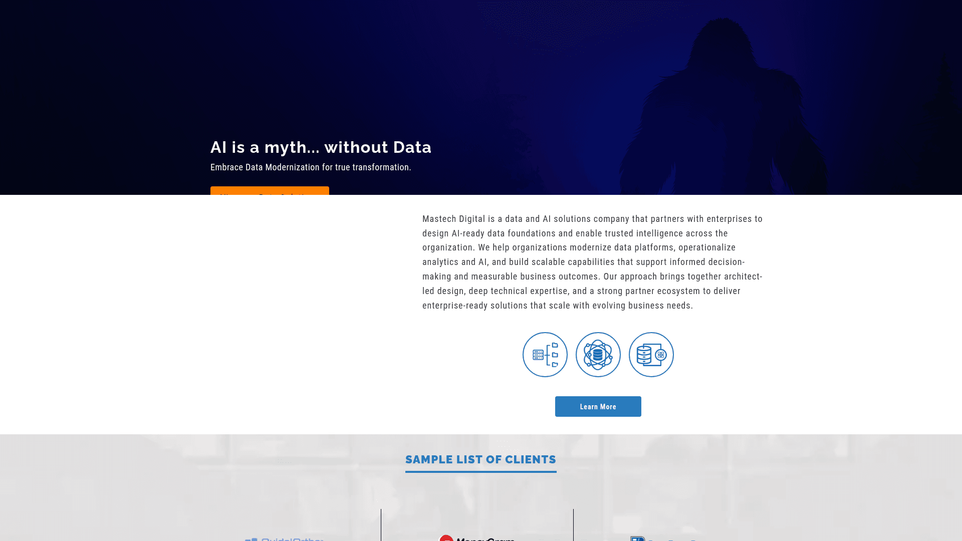 Mastech Digital website screenshot