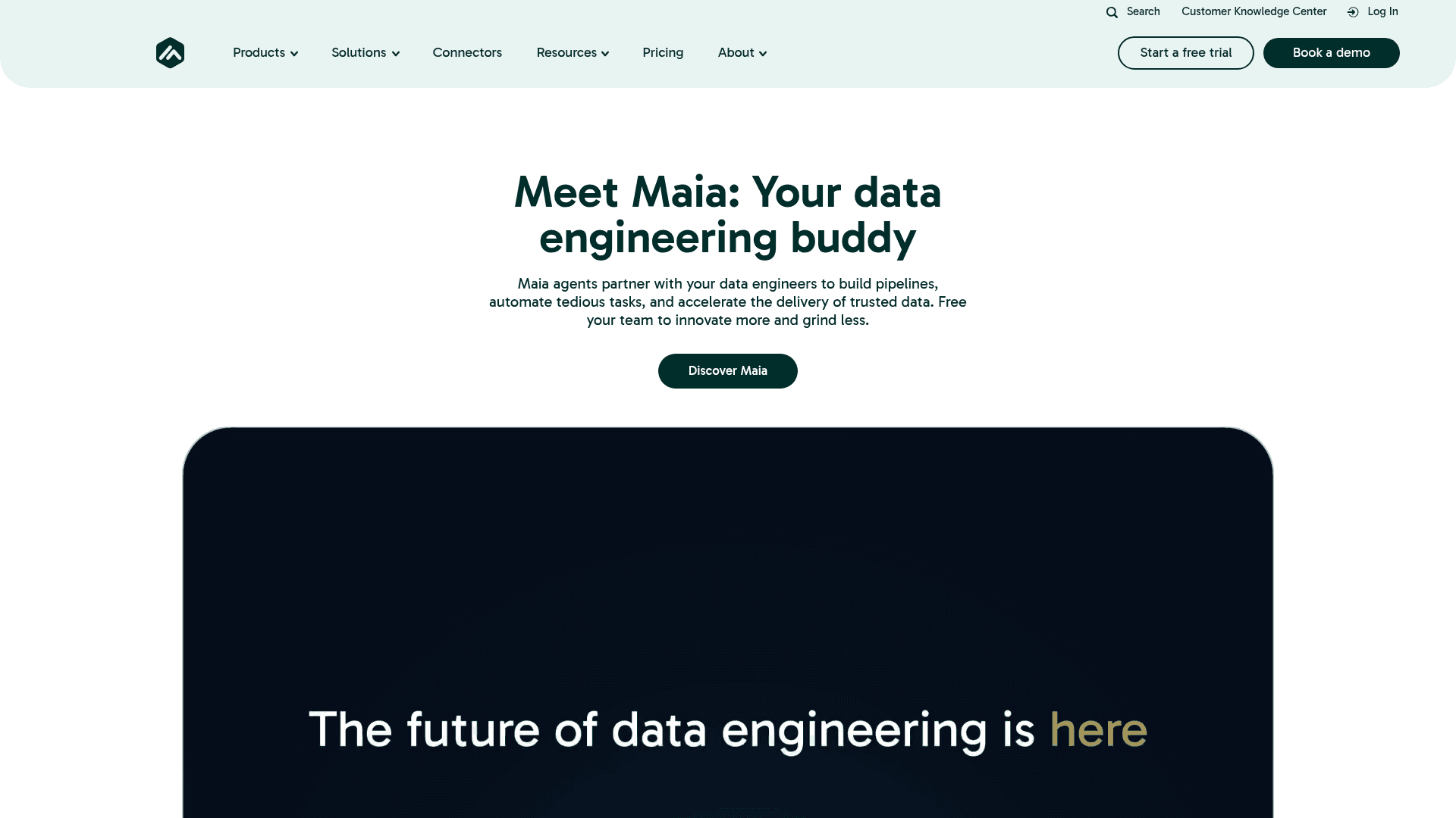 Matillion website screenshot