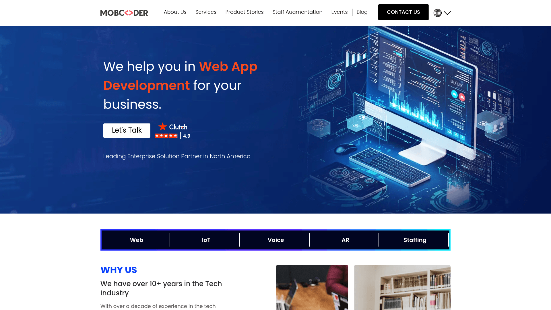 Mobcoder website screenshot