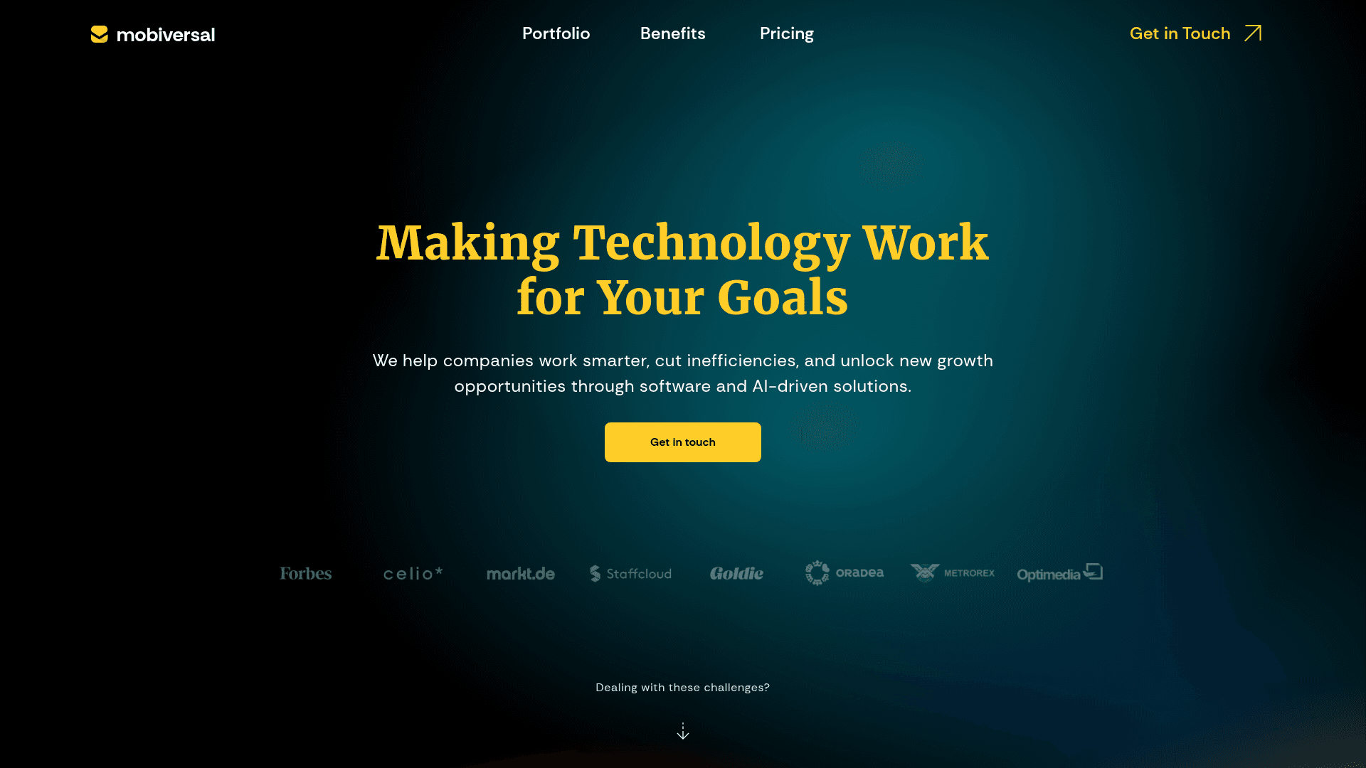 Mobiversal website screenshot