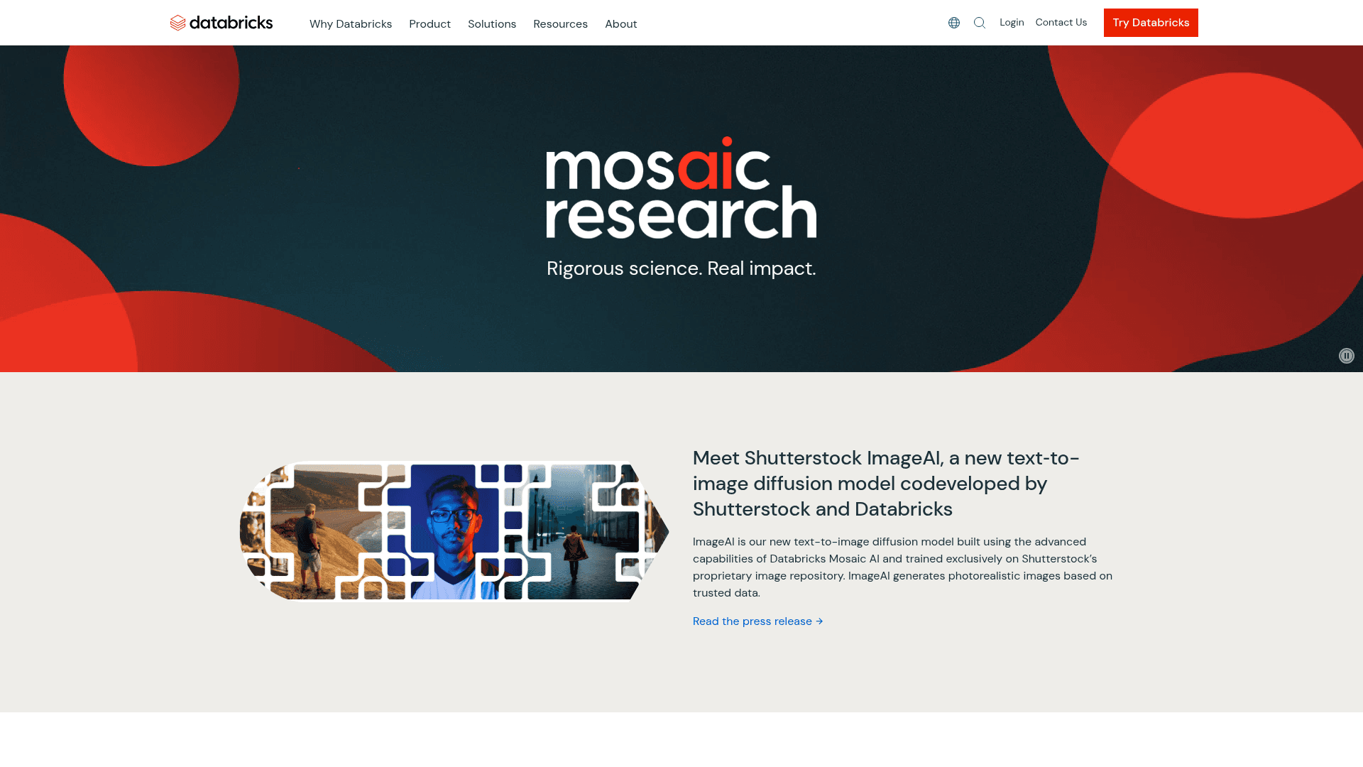 Mosaic ML website screenshot
