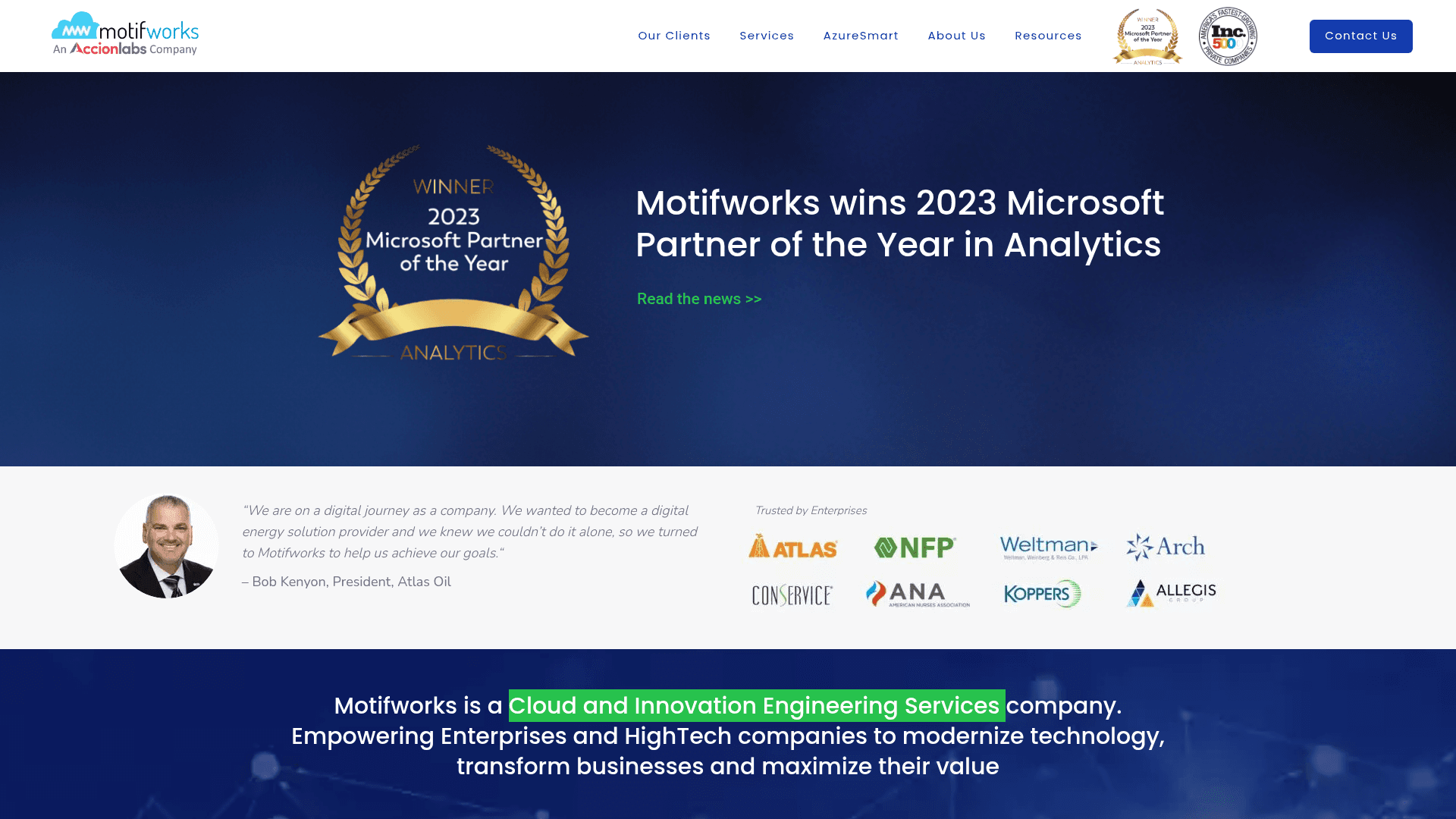Motifworks website screenshot