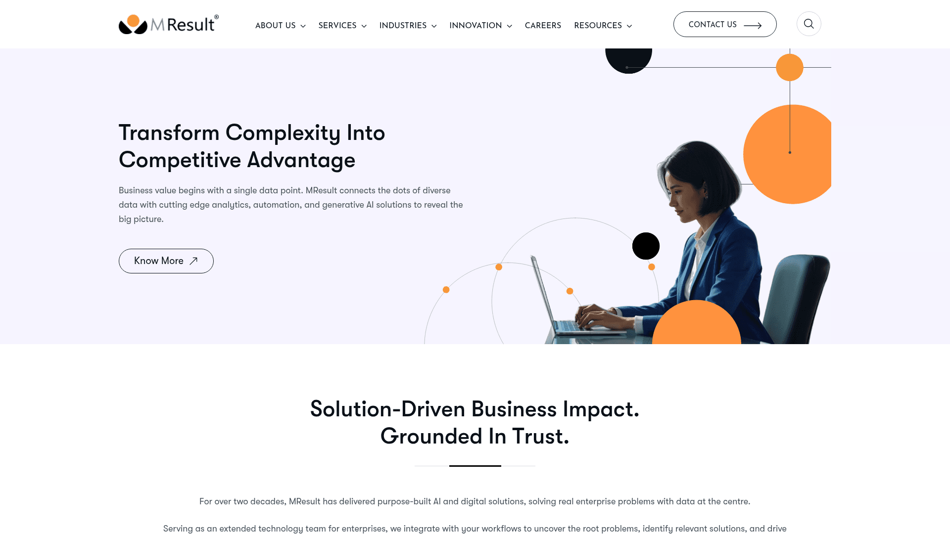 MResult website screenshot