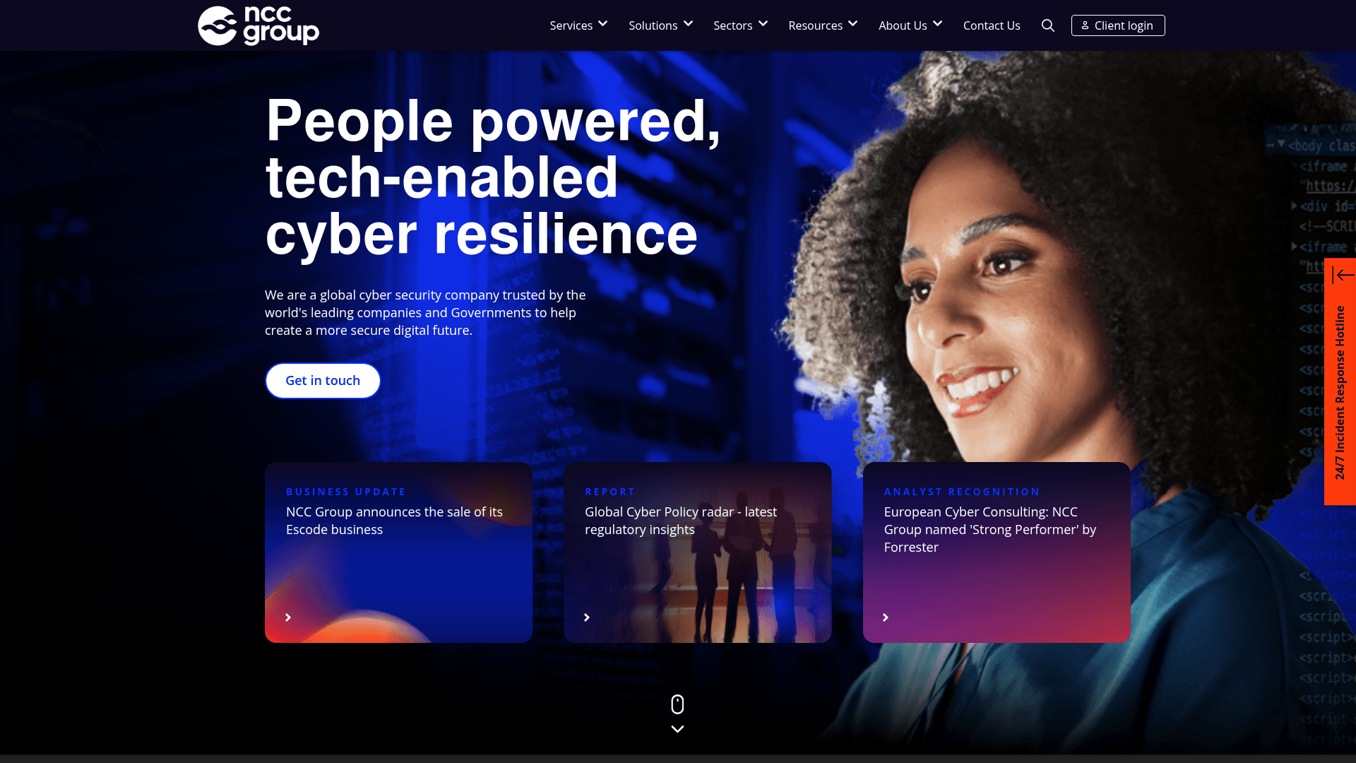 NCC Group website screenshot