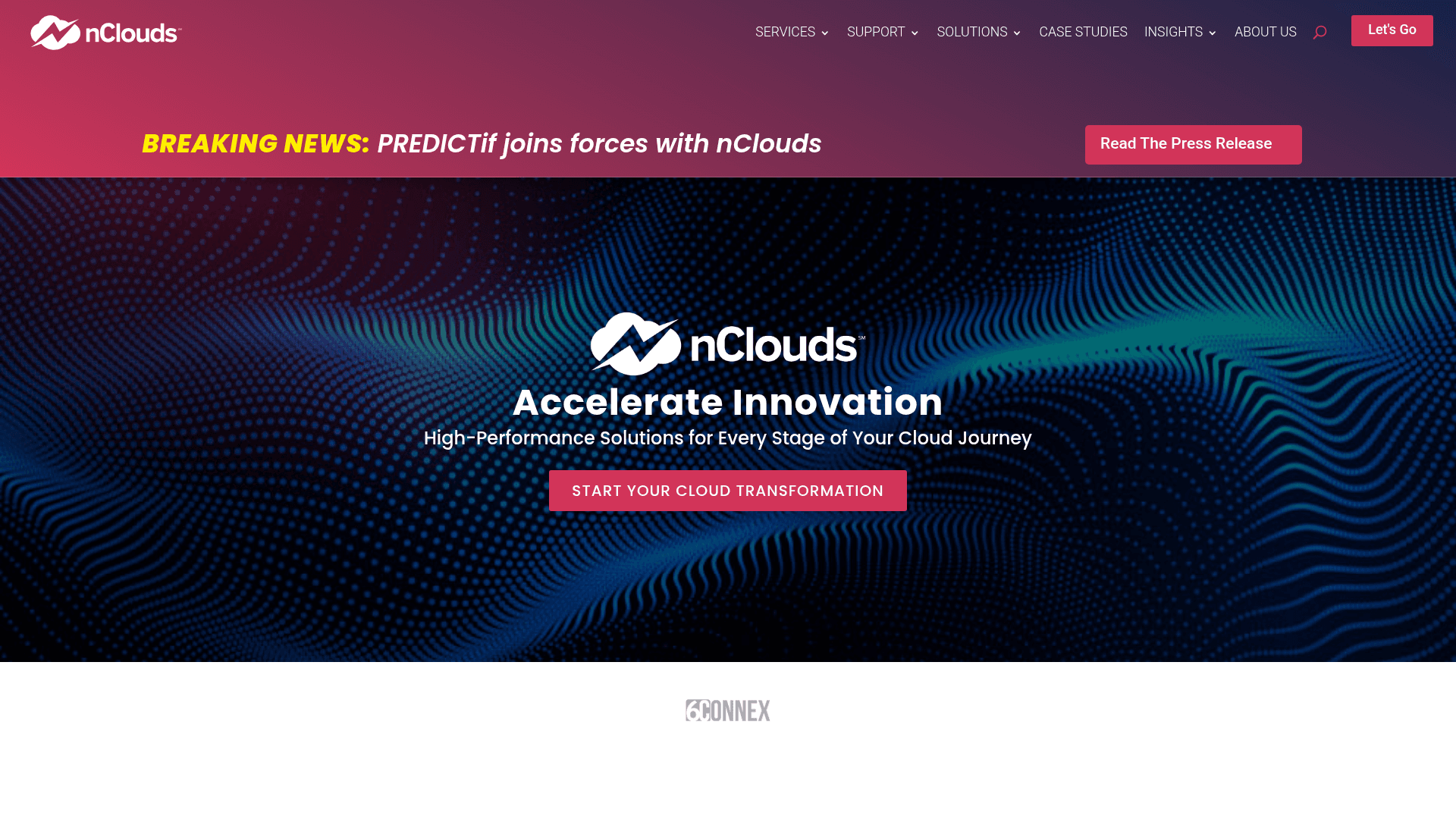 nClouds website screenshot