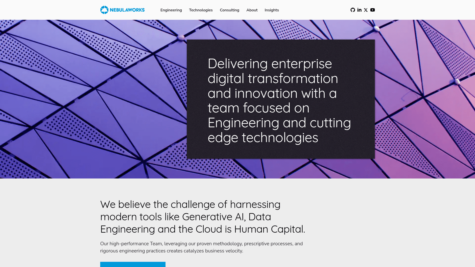 Nebulaworks website screenshot