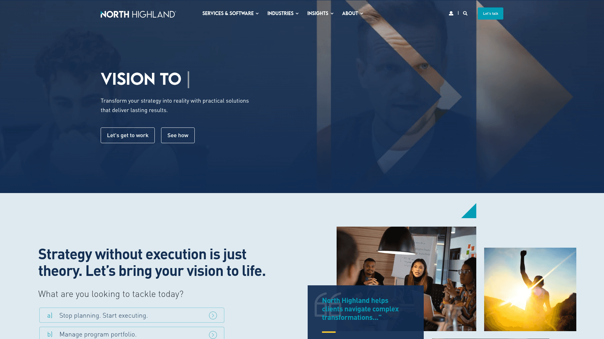 North Highland website screenshot