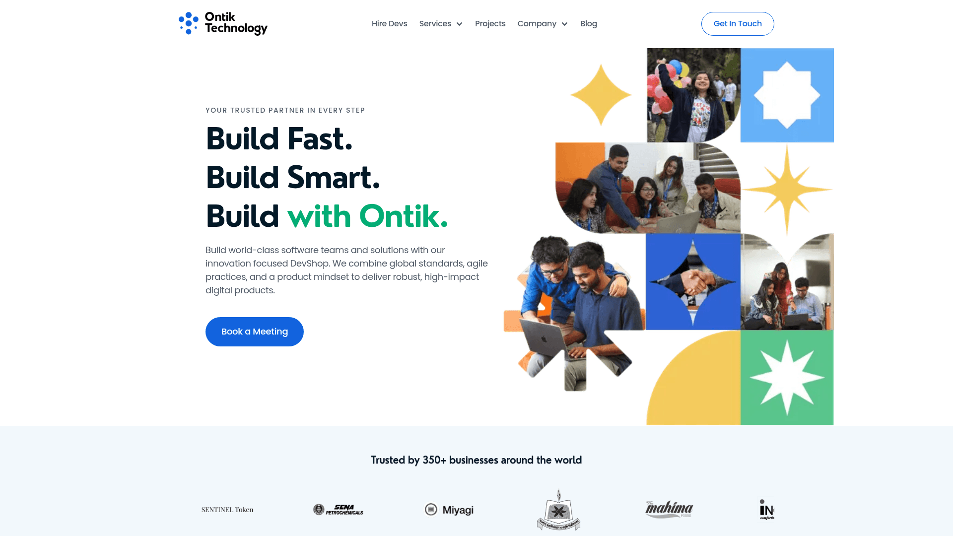 Ontik Technology website screenshot