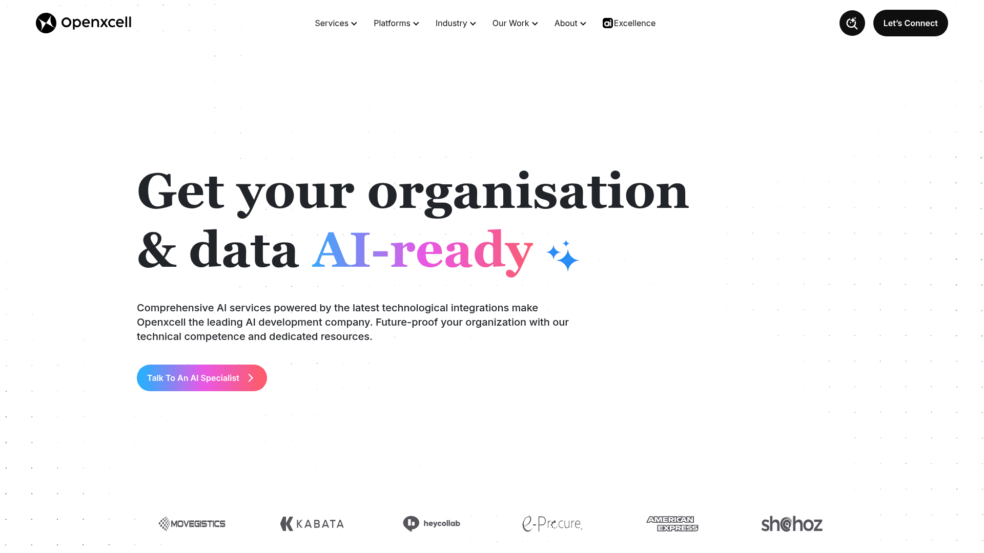 OpenXcell website screenshot