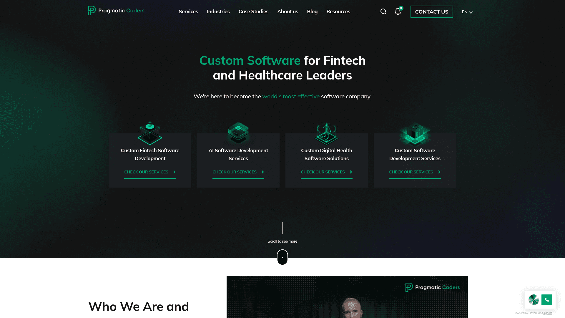 Pragmatic Coders website screenshot