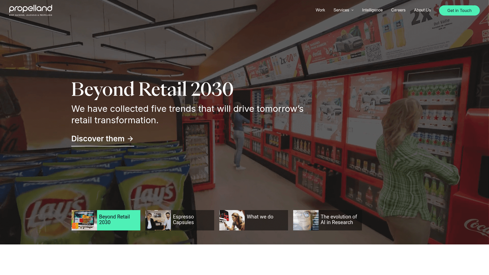 Propelland website screenshot