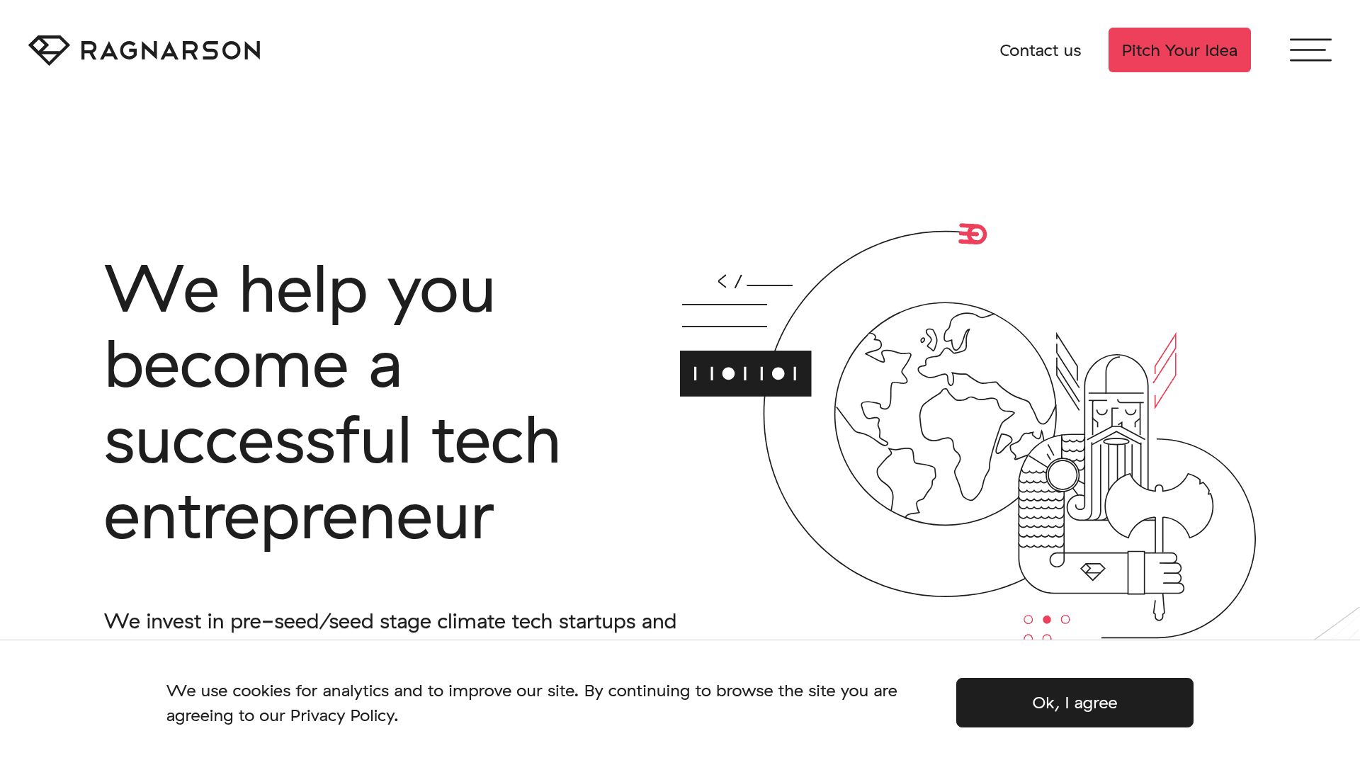 Ragnarson website screenshot