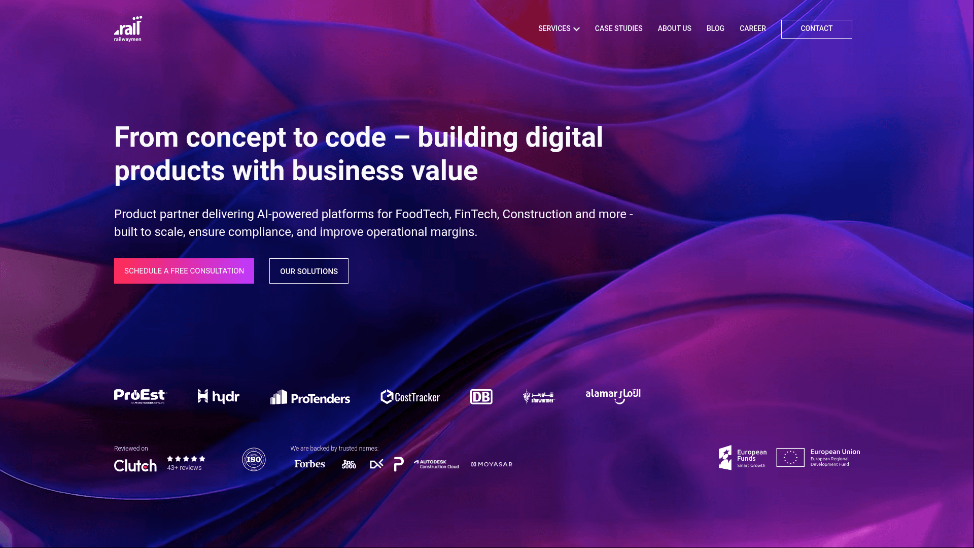 Railwaymen website screenshot