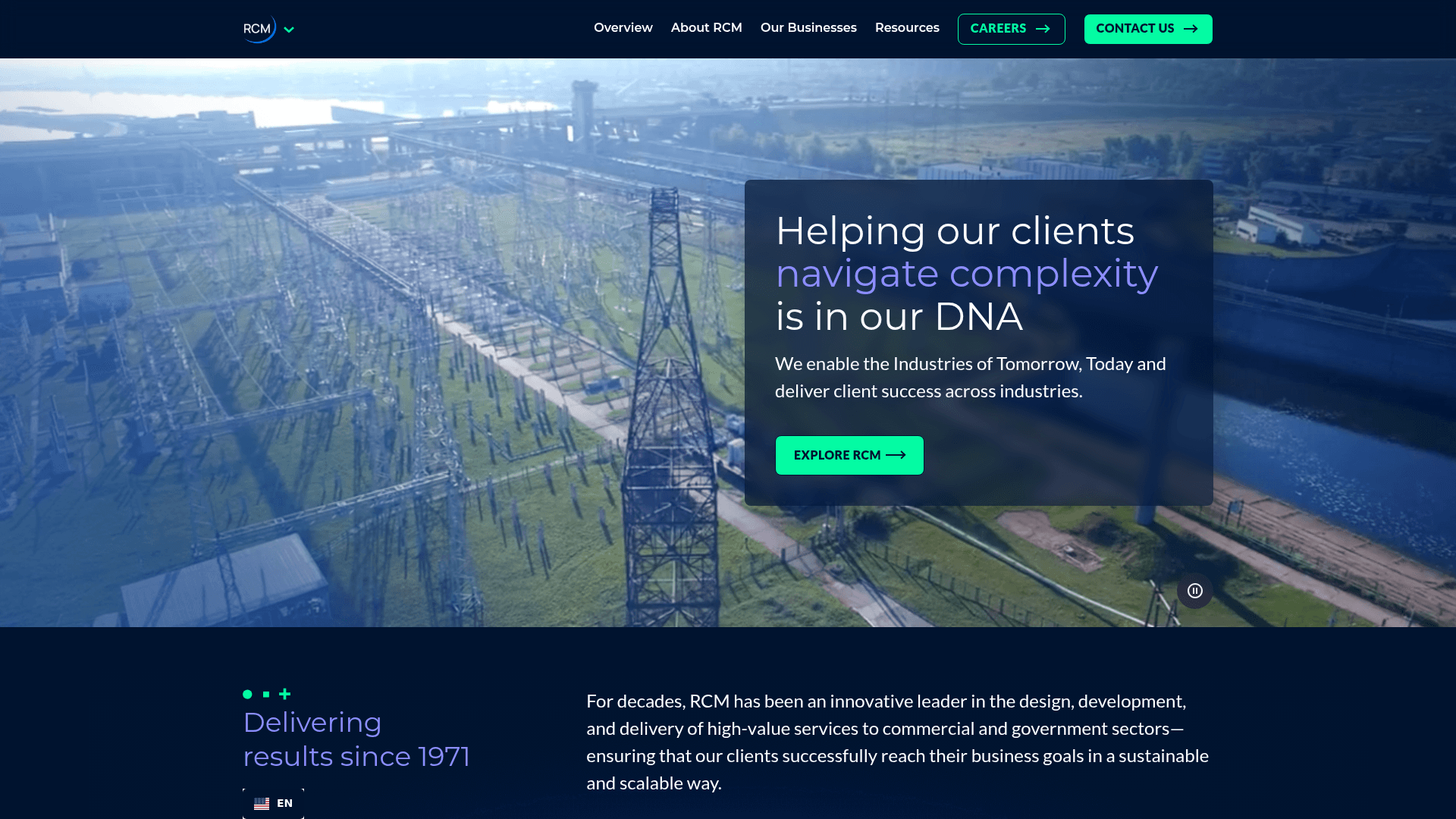 RCM Technologies website screenshot
