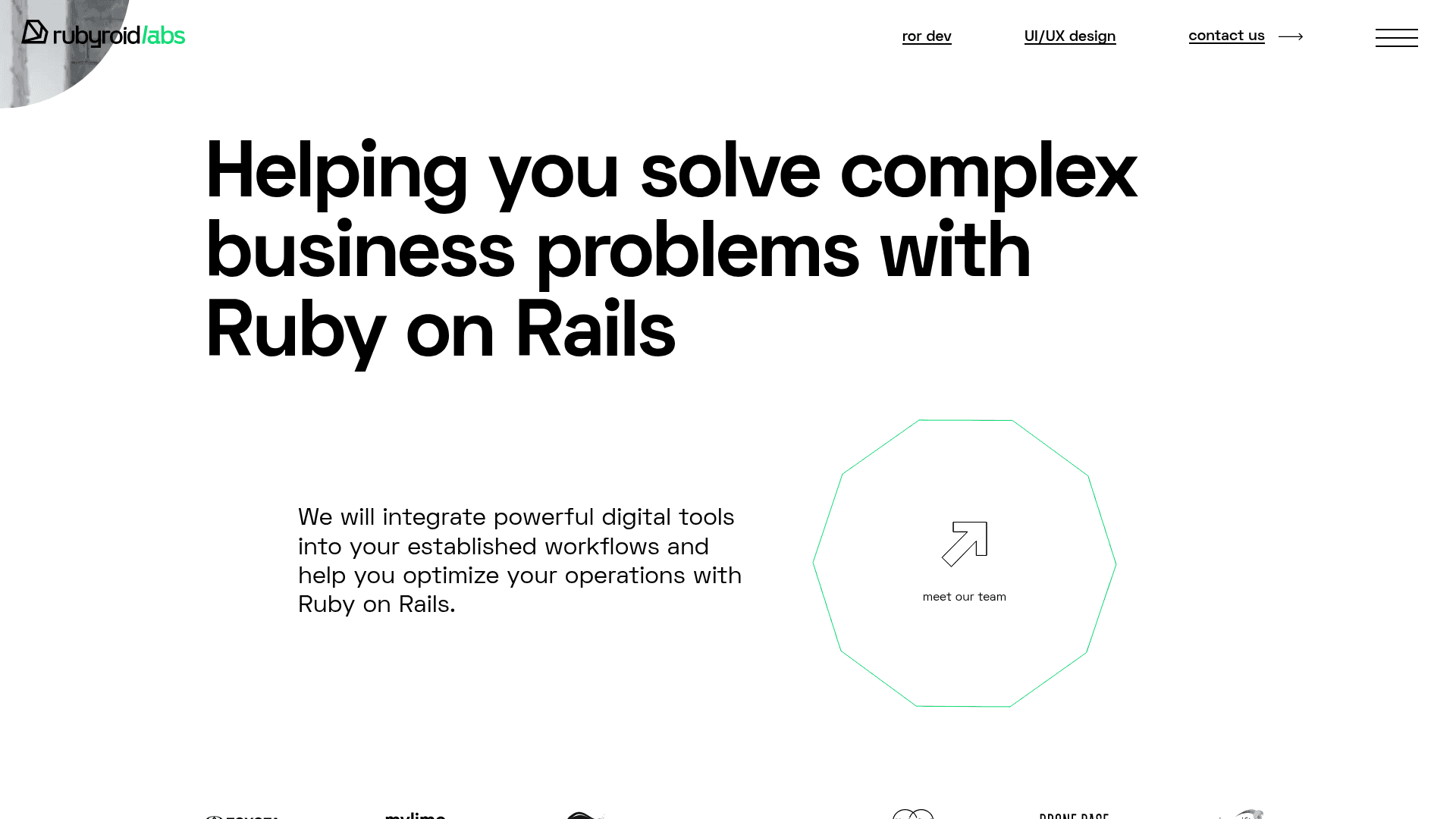 Rubyroid Labs website screenshot
