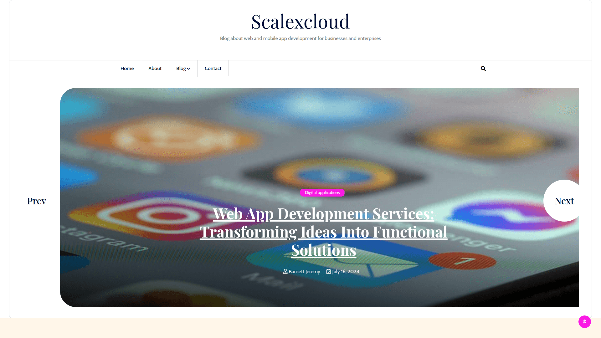 Scalex website screenshot