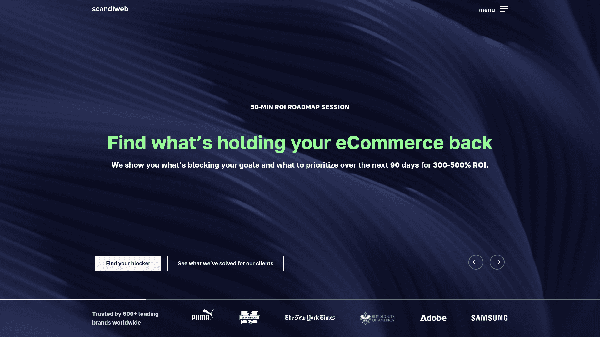 Scandiweb website screenshot