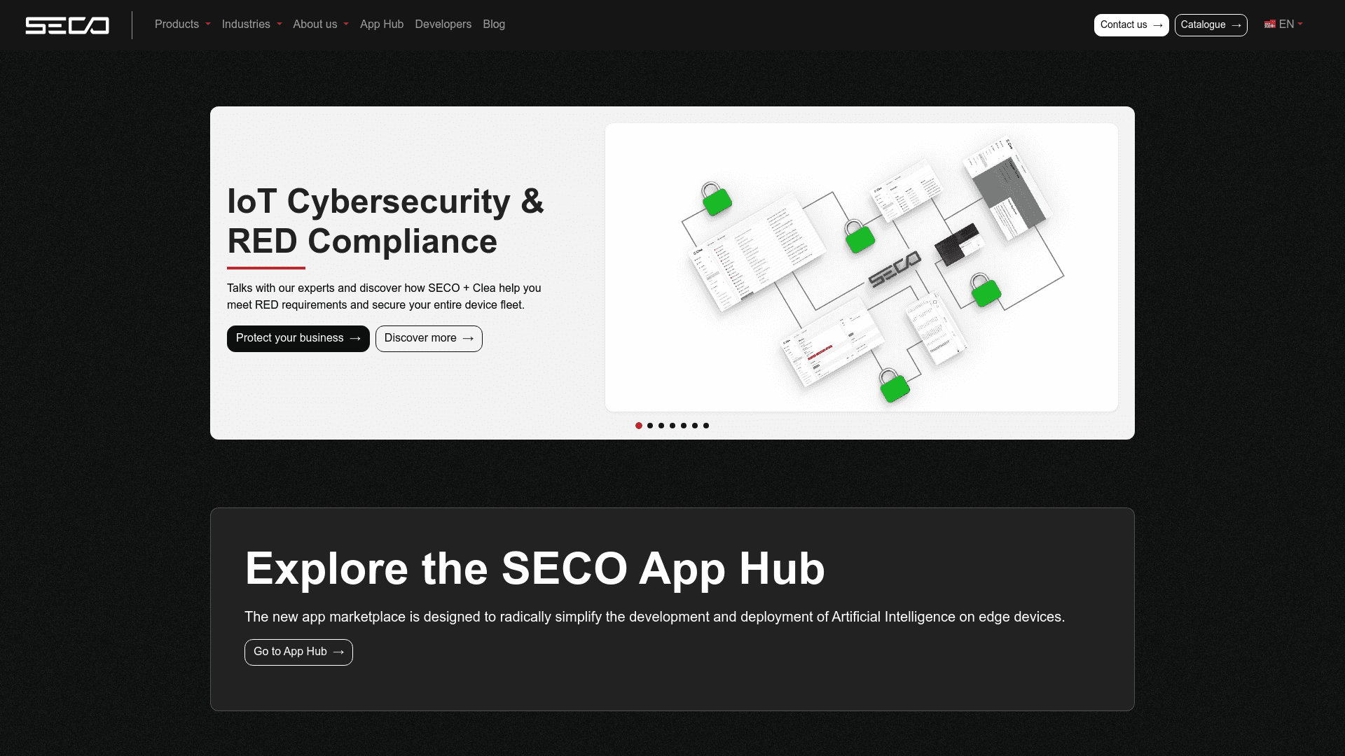 SECO S.p.A. website screenshot