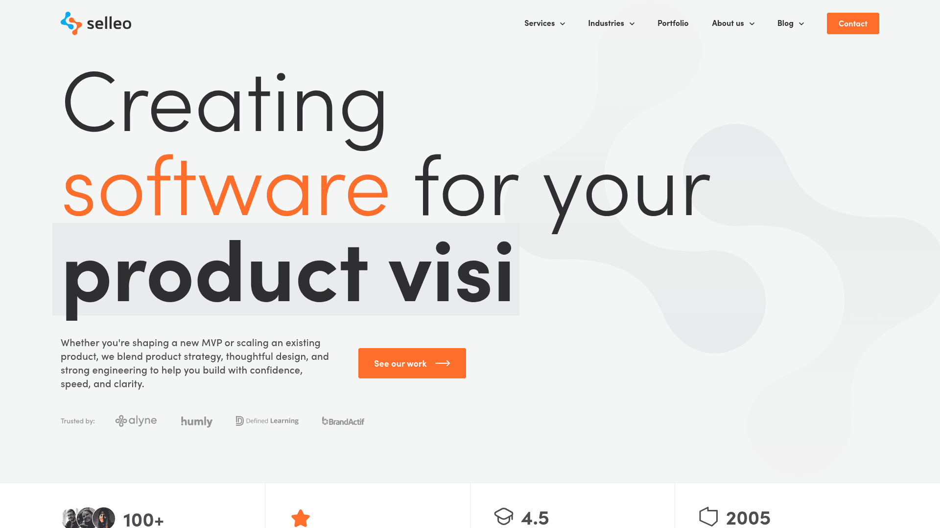Selleo website screenshot