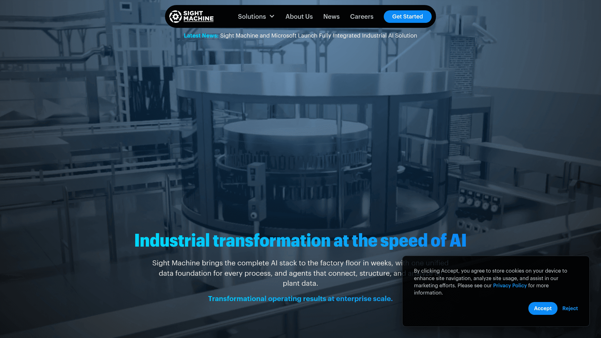 Sight Machine website screenshot