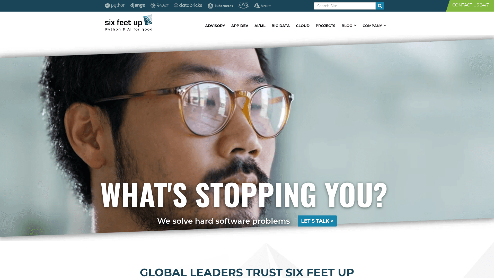 Six Feet Up website screenshot