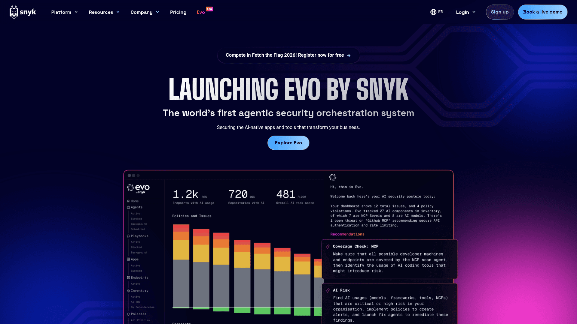Snyk website screenshot