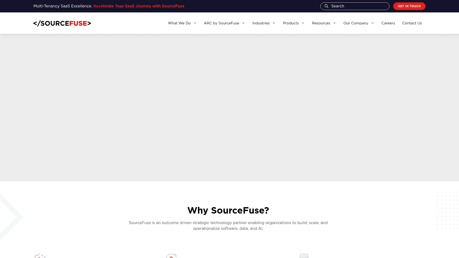 Sourcefuse website screenshot