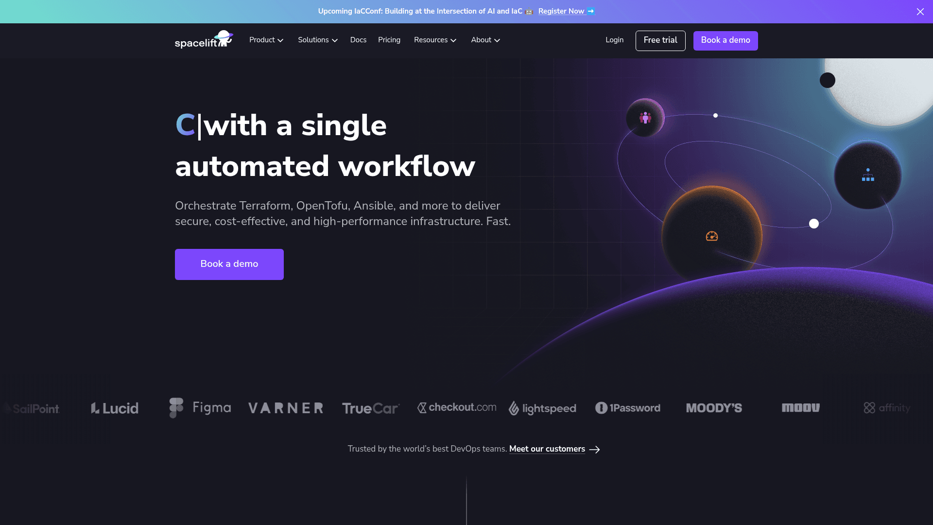 Spacelift website screenshot