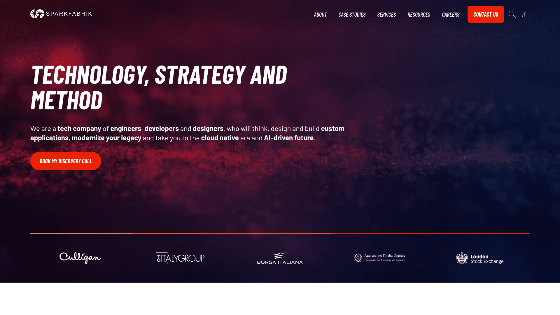 SparkFabrik website screenshot