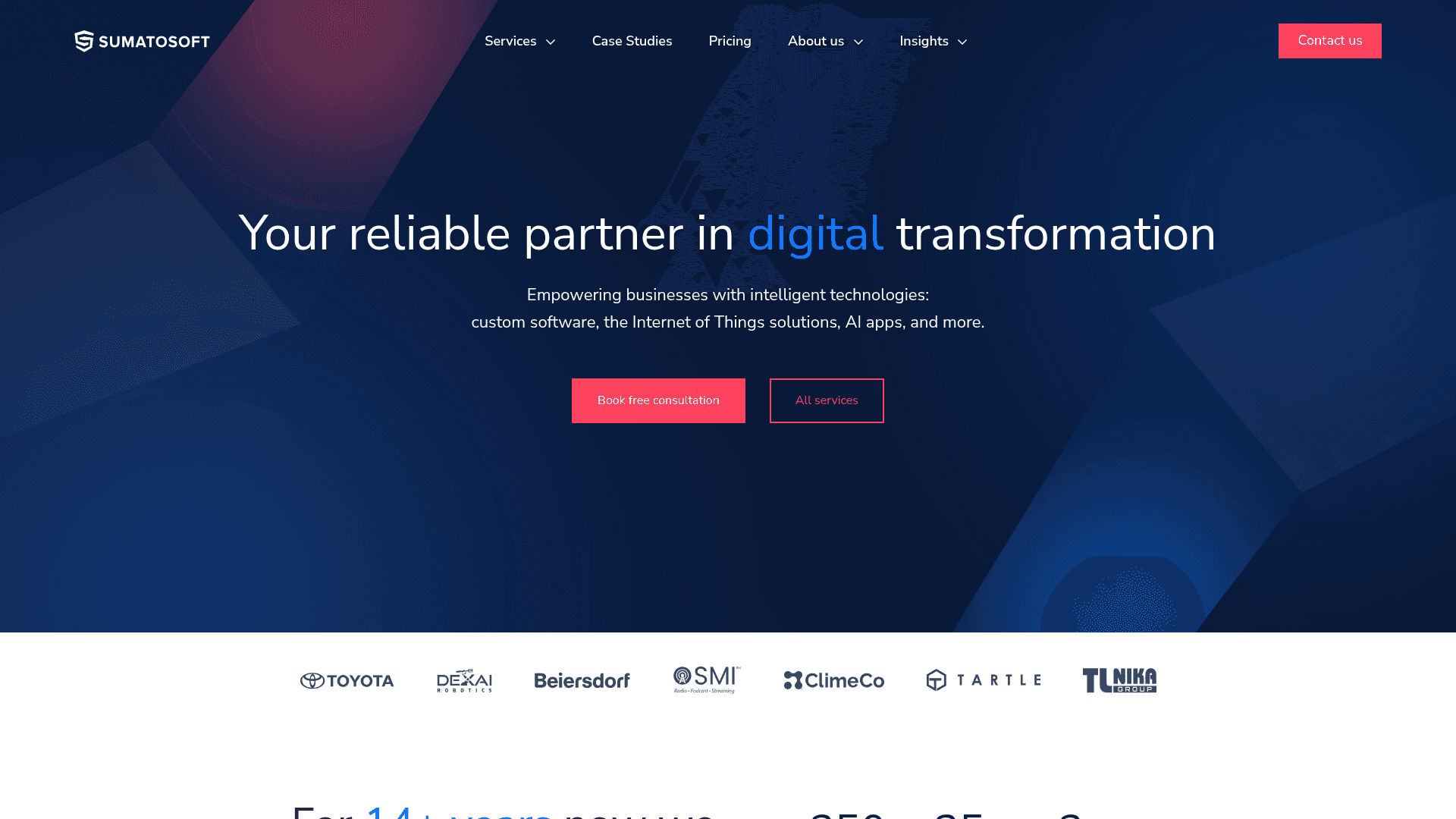 SumatoSoft website screenshot