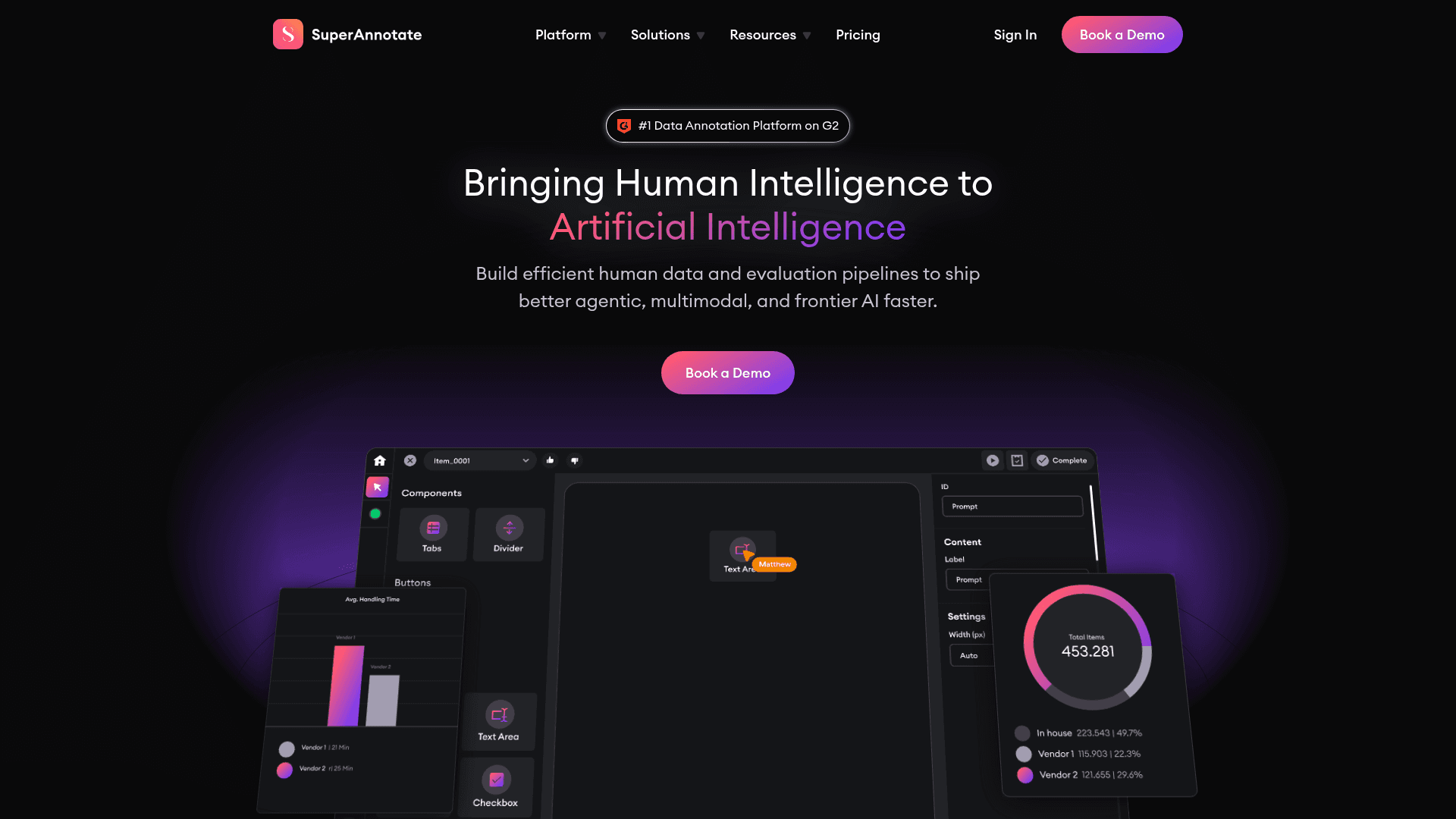 SuperAnnotate website screenshot