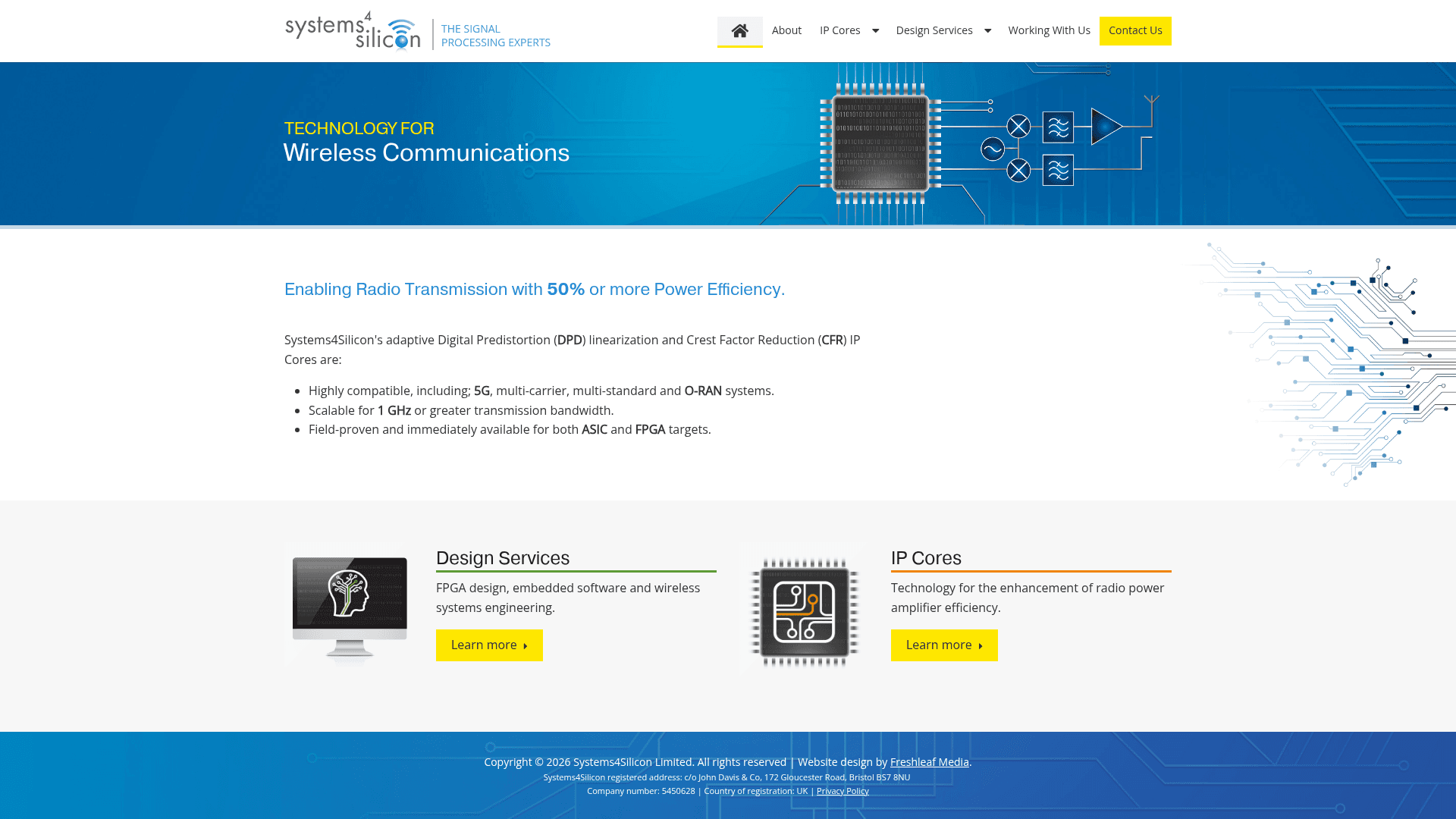 Systems4Silicon website screenshot