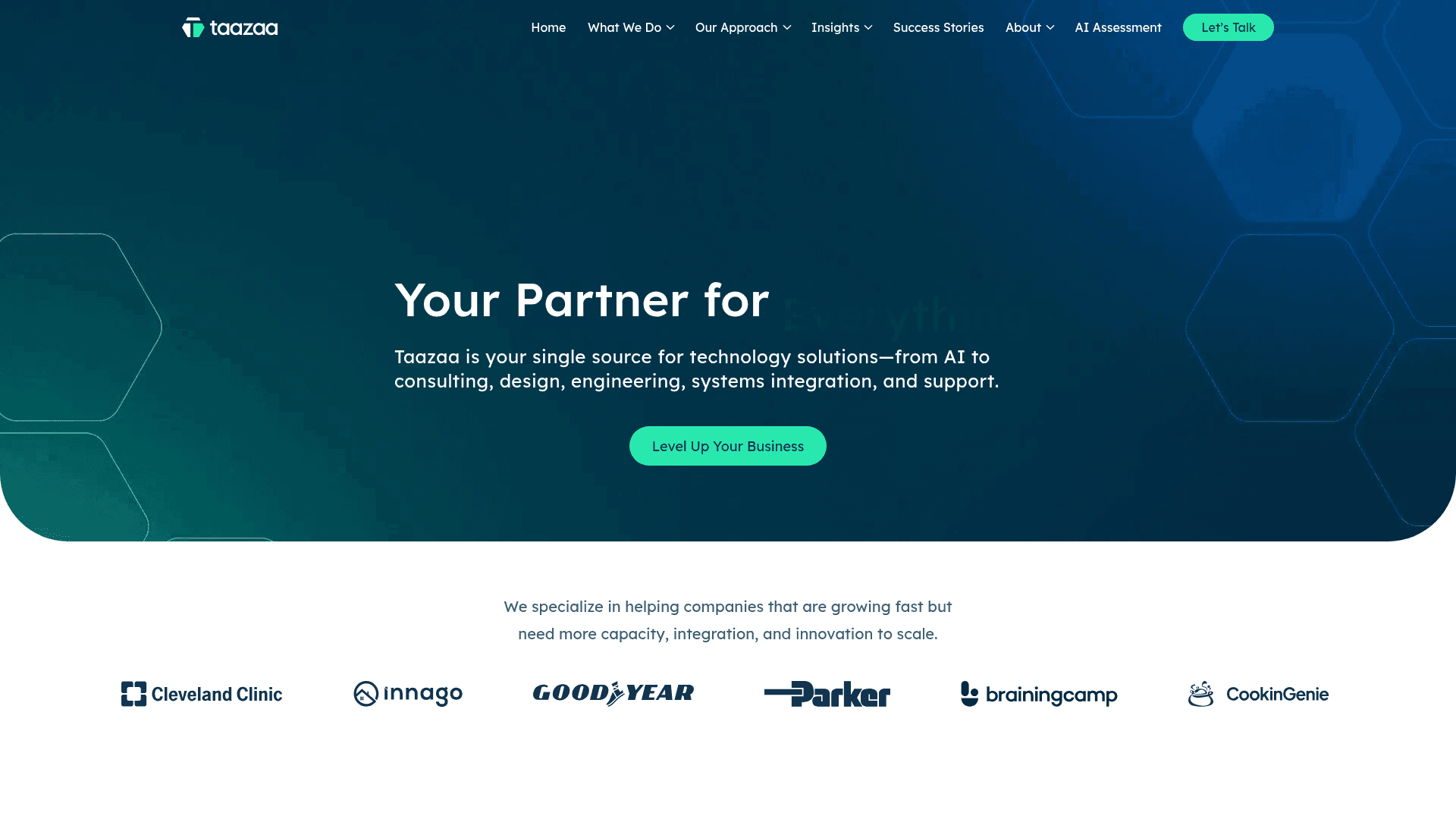 Taazaa website screenshot