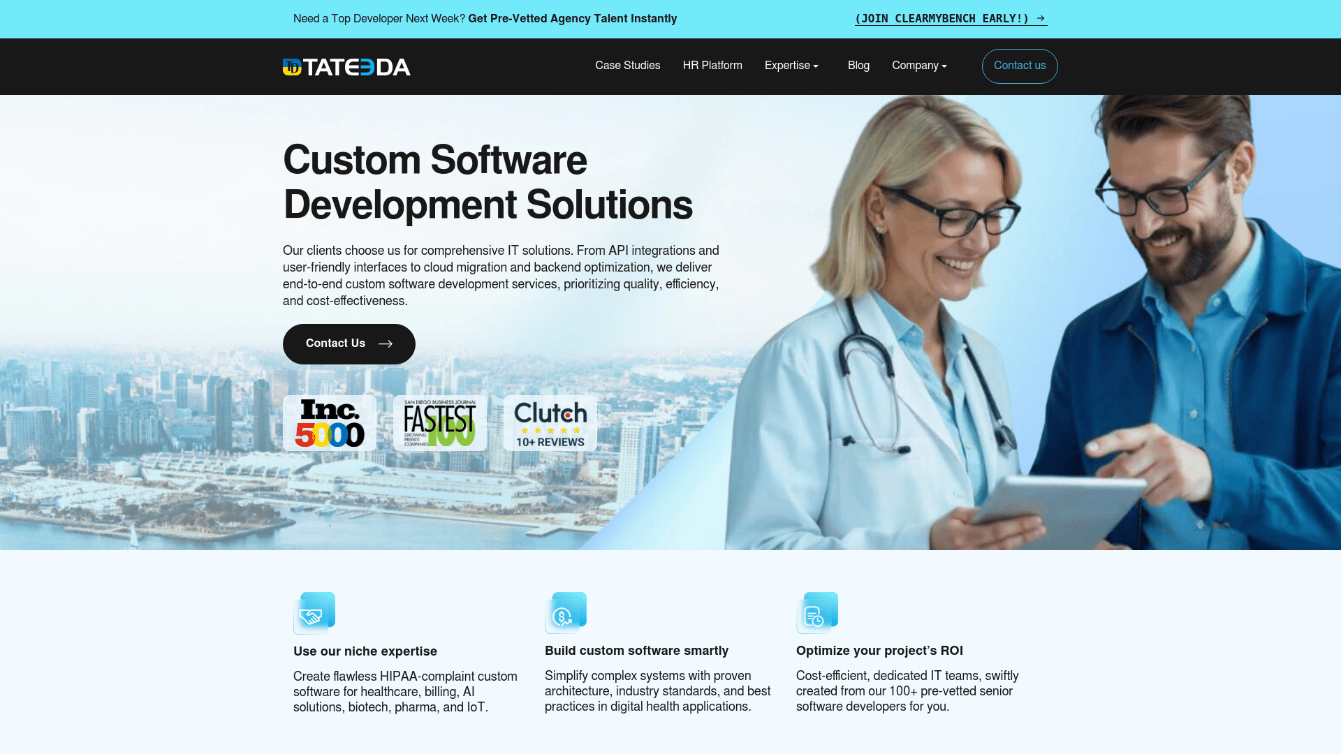 Tateeda website screenshot