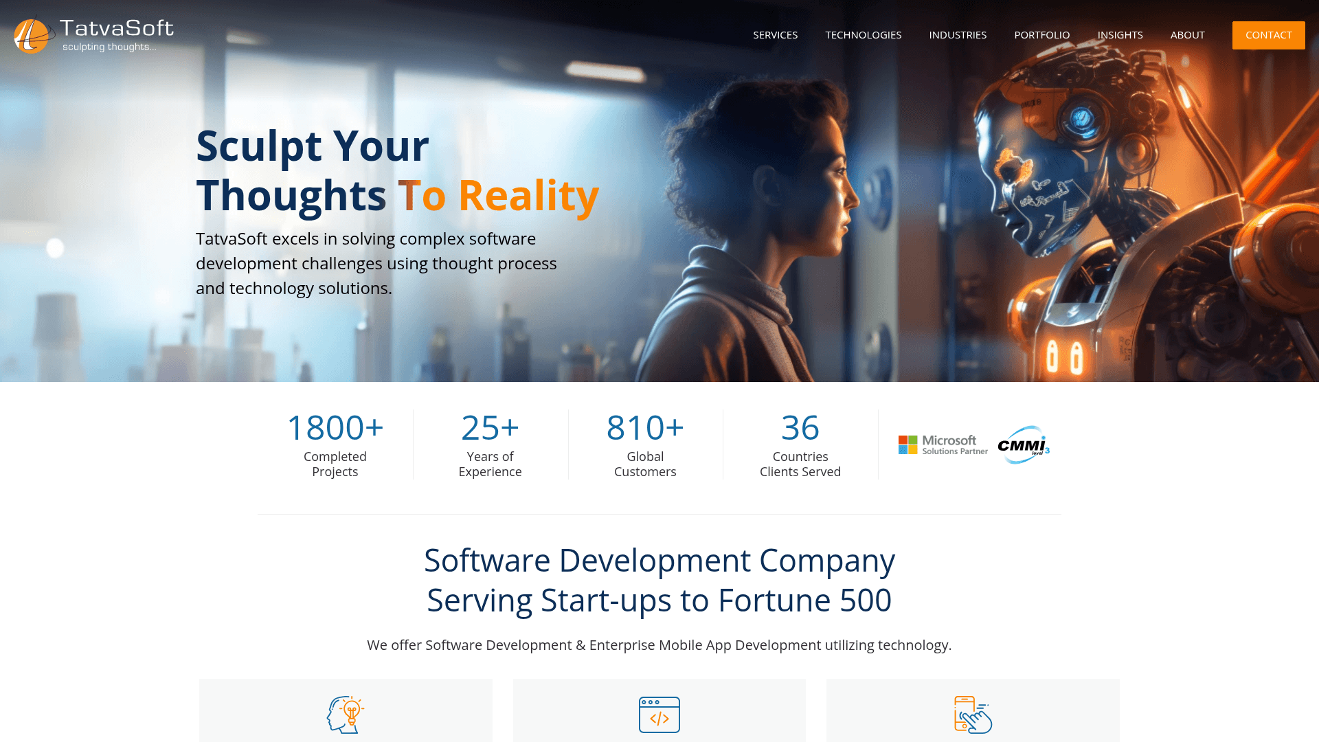 TatvaSoft website screenshot