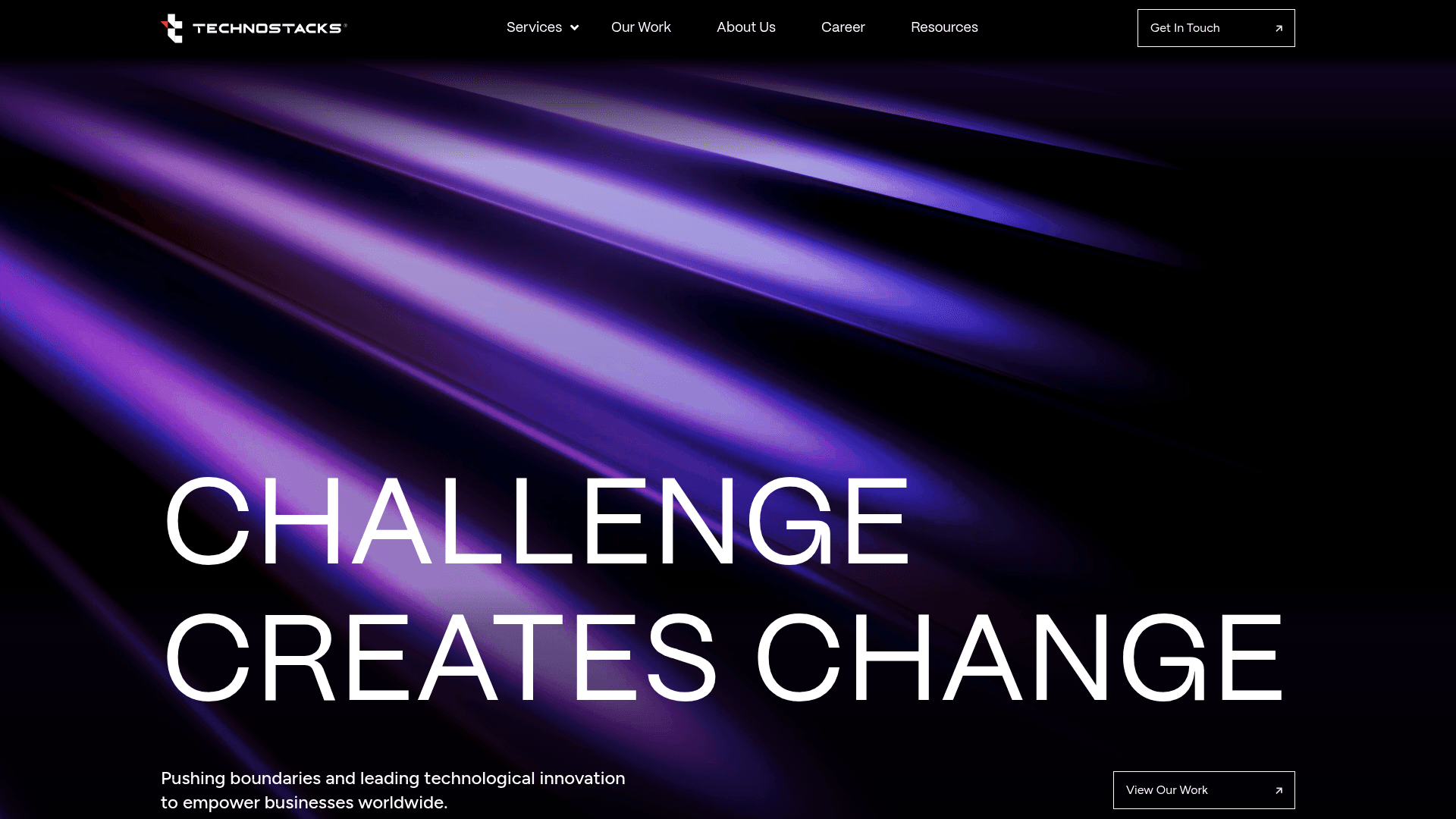 Technostacks website screenshot