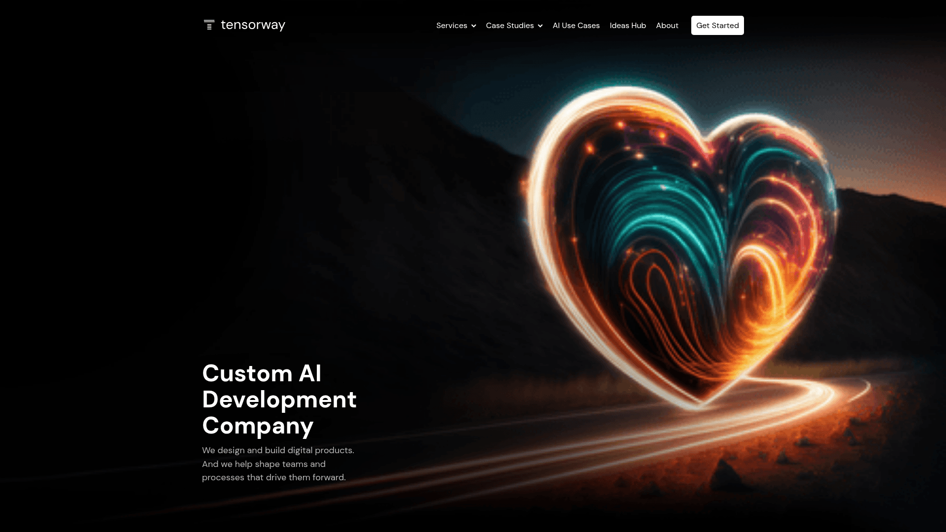 Tensorway website screenshot