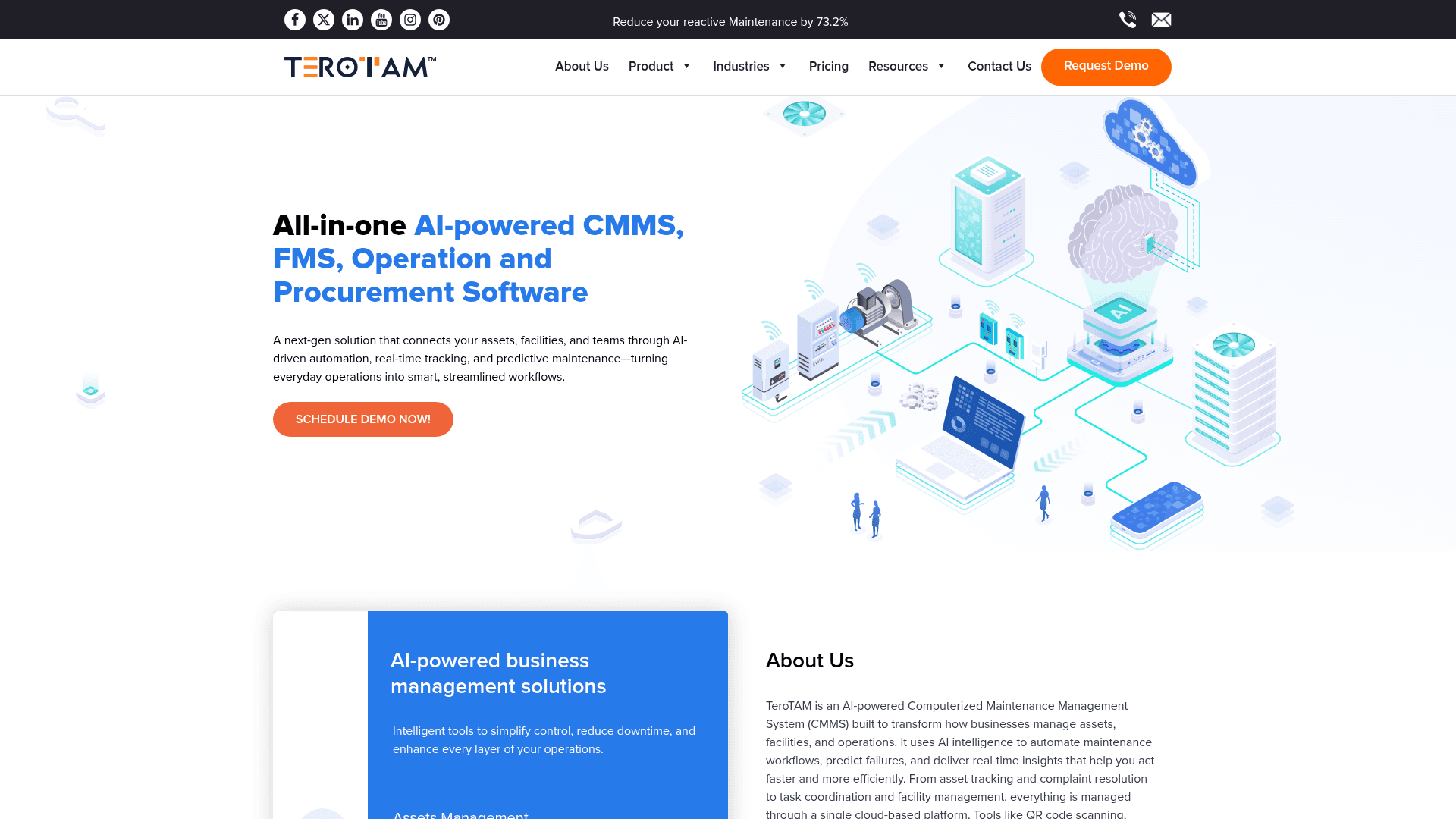 TeroTAM website screenshot