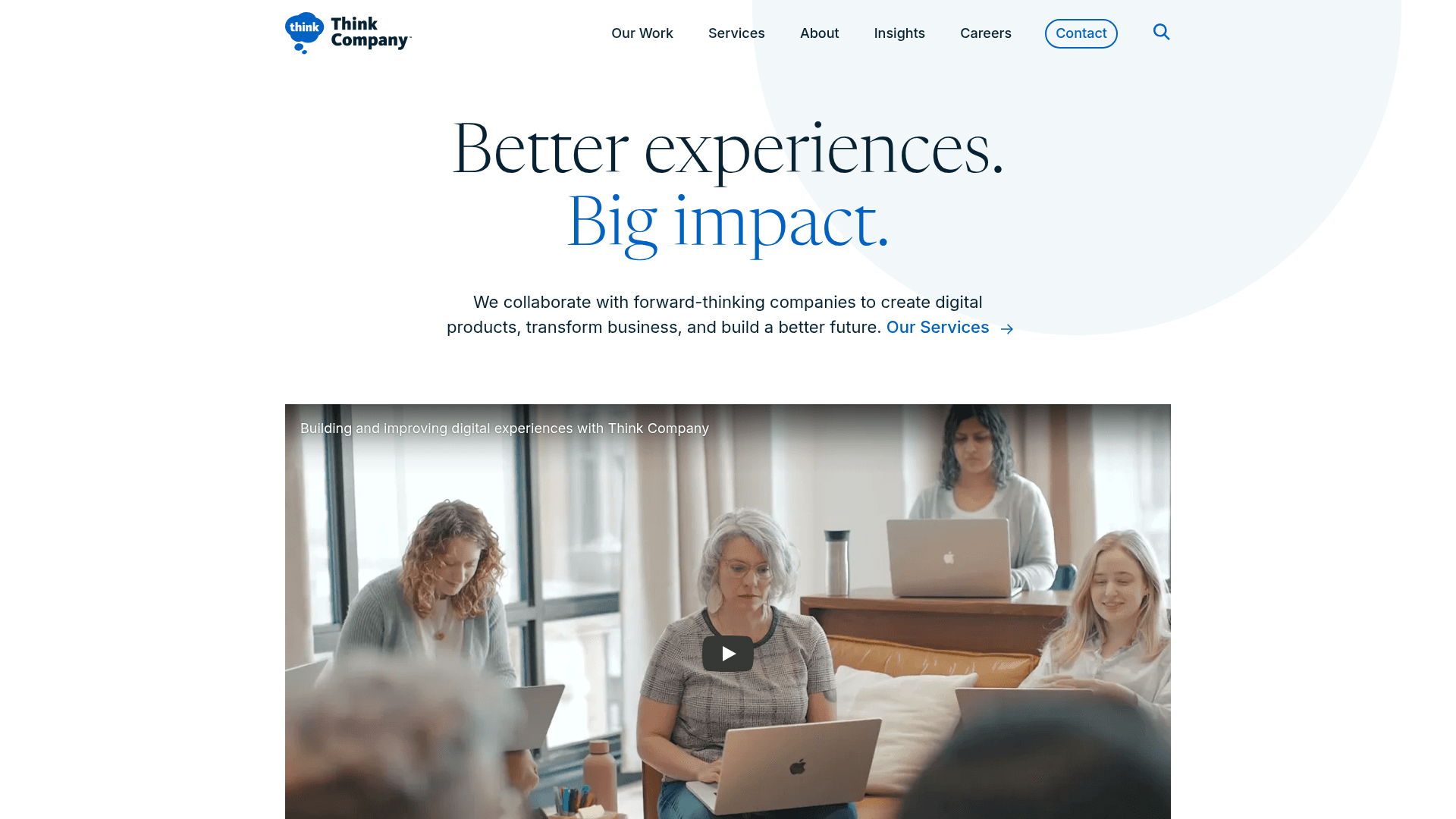 Think Company website screenshot